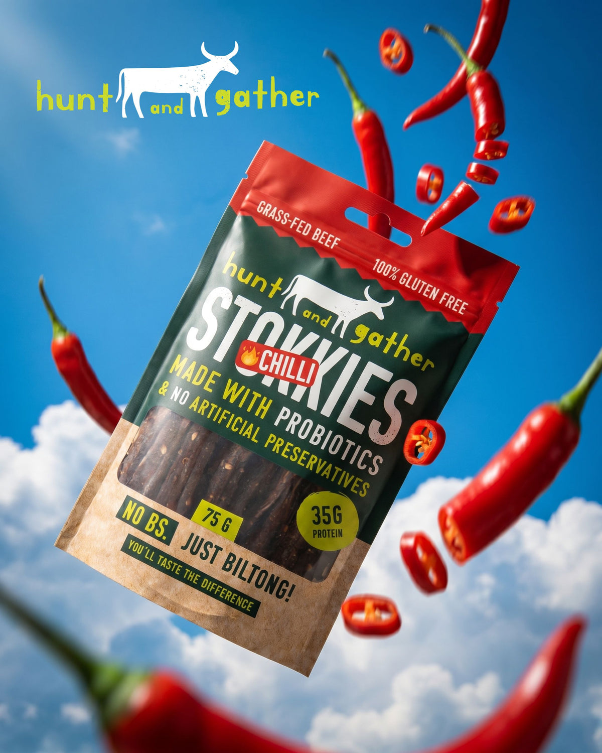 H&G - Biltong (Chilli Stokkies) - Large