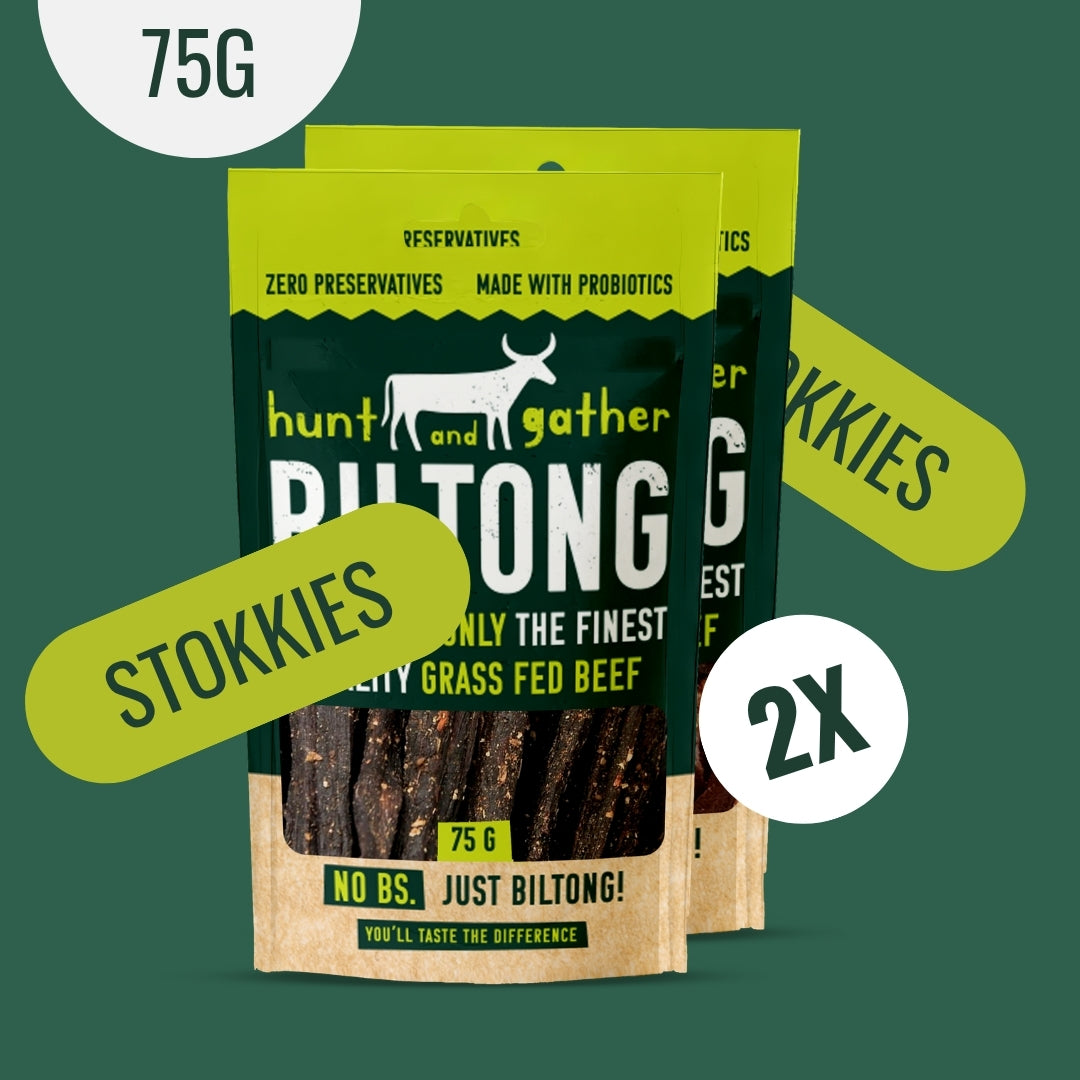 2 X Packs of H&G - Biltong  (Stokkies) - Small